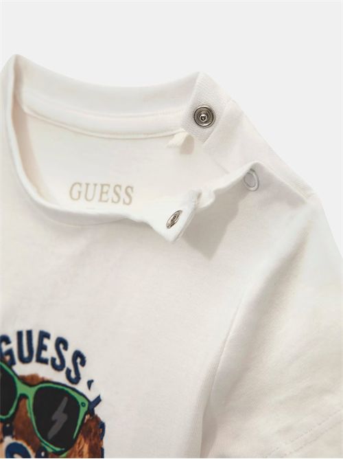 t-shirt and shorts boy white GUESS | I5GG09K5M20/G011